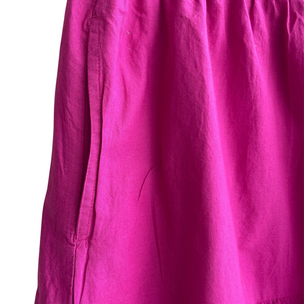 St. John's Bay Women's Medium Fuchsia Pink Tiered Maxi Skirt Size Large NWT - Picture 3 of 4